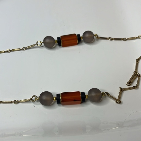 Vintage Sarah Coventry Gold Tone Long link necklace - Picture 4 of 8